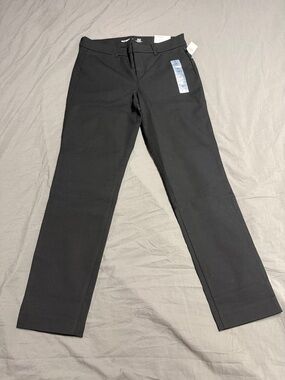 Old Navy Black Women's Straight-Leg Work Pants Jeans